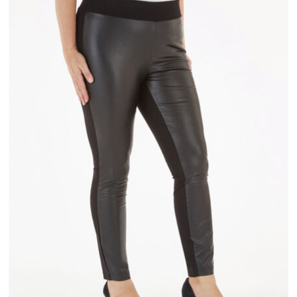 Black Faux Leather Leggings